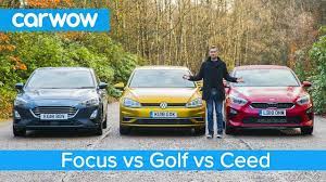 Volkswagen Golf V Ford Focus V Kia Ceed Which Is The Best Small Family Car When It Comes To Choosing A New Family Hatchb Ford Focus Kia Ceed Volkswagen Golf