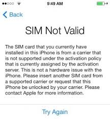 It says sim not supported and this is what they told me. Unlock Iphone From The Operator Step By Step Instruction