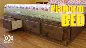 32 king size storage bed plans ideas diy how to build a platform for under 200 frame with google search the owner builder network classic ana white how to make a diy platform bed lowe s. Platform Bed With Drawers Woodworking For Mere Mortals