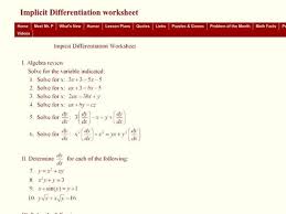 ©z o2g021e4t akruutqam xsyoaf0txwhamrbea elvlpct.q i hahlll2 worksheet by kuta software llc. Implicit Differentiation Worksheet For 11th 12th Grade Lesson Planet