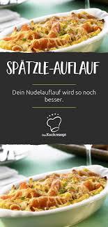 Spatzle Gratin Mit Speckwurfeln Rezept Spatzle Rezepte Spatzleauflauf