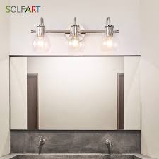 Wall Lighting Bath Vanity Light Brushed Nickel Wall Decor Bathroom Light Fixtures Wall Lamps Aliexpress