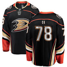 He was drafted 20th overall by the wild in the 2015 nhl entry draft. Men S Olle Eriksson Ek Anaheim Ducks Fanatics Branded Home Jersey Authentic Black Ducks Shop