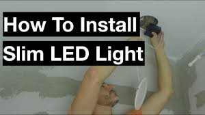 How To Install Globe Ultra Slim Led Recessed Light Youtube