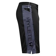 Hylete Mens Vertex Zip Pocket Shorts Large Above Knee Black