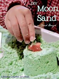 D I Y Moon Sand Or Cloud Dough Moon Sand Diy Moon Sand Homemade Moon Sand