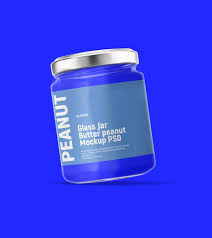 Free Peanut Butter Clear Glass Jar Mockup Glass Jars Clear Glass Jars Jar