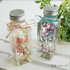 楽天市場 ハーバリウム作成セット カスミソウデザイン 完成品ではございません herbarium ボトル 小ロット 花材 オイル シリコンオイル ドライフラワー プリザーブドフラワー お試しキット 手作りキット ｆor ｄenpo楽天市場店 ボトルフラワー ドライフラワー