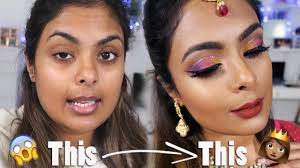 full face using indian makeup party