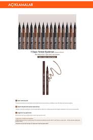 Missha 7 days tinted eyebrow review. Missha 7 Gun Kalici Microblading Etkili Kas Boyasi 7 Days Tinted Eyebrow Maroon Brown Fiyati Yorumlari Trendyol
