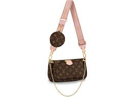 Get the best deals on louis vuitton handbags pochette and save up to 70% off at poshmark now! Louis Vuitton Multi Pochette Accessoires Monogram Rose Clair In Coated Canvas Leather With Gold Tone