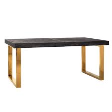 Cu o extensie pliantă ai loc pentru mai mulţi prieteni la această masă rotundă, care vă permite să vă vedeţi cu toţii. Masa Extensibila Blackbone Lemn Si Cadru Auriu 180 255 100 Cm