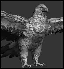 Eagle 3d Model 3d Model Obj Ztl Tga 9 Bronze Eagle Sculpture Eagle Lion Sculpture
