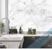 Adesivo Lavável Imita Granito/Mármore Branco Carrara
