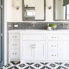 Black And White Cement Tile Bathroom Floor Bathroom Cement Tiles Cement Tile Ideas Black And White Cement Tiles In Bathroom Cement Tile Flooring Cement Wall Faucet Bathrooms Remodel Bathroom Design