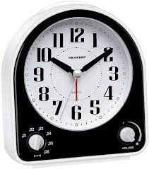 Loud & soft alarm volume control. Amazon Com Peakeep Non Ticking Silent Alarm Clock Optional 7 Wake Up Sounds With Volume Control Nightlight And Snooze Aa Battery Operated And Included Black Kitchen Dining