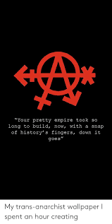 Shop thousands of high quality bath mats designed and sold by independent artists. My Trans Anarchist Wallpaper I Spent An Hour Creating Wallpaper Meme On Me Me