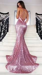 Rose Gold Sequin Mermaid Prom Dress Dresses Homecoming Dresses Prom Dresses