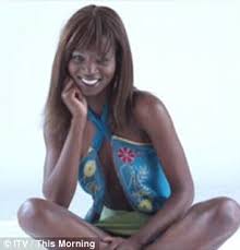 This is former cameroonian model irene major, now the wife of canadian oil tycoon, sam malin and she's a proud skin bleacher. Reality Star Irene Major Whipped Off Wig On This Morning Daily Mail Online