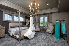 French empire chainmail demilune restoration hardware. Bedroom Tray Ceiling Transitional Bedroom Benjamin Moore Rocky Beach Rh Homes