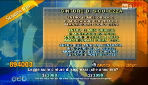 L'entrata in vigore della legge che obbligava l'uso della cintura posteriore non ha prodotto un aumento del fattore di correzione, confermando quanto già messo in luce da altri studi (2). Geo Gioco Sembra Ieri Cinture Di Sicurezza Carlo Facebook