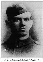 Victoria Cross winner Corporal james Dalgleish Pollock of the 5th Camerons  at Loos, 27th September 1915