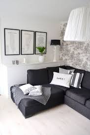 Light Floor Dark Couch Toile Wall Paper Frames Like It All Living Room Decor Dark Couch Home Decor Inspiration