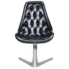 1960s Aluminium Chromcraft Sculpta Chair Re Upholstered In Black Leather Chair Caster Chairs Most Comfortable Office Chair