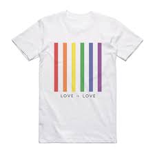 Love is love may justify counterfeit love. Love Is Love Regenbogen Streifen Lgbt White Pride T Shirt Love Bi Gleichberechtigung Ebay