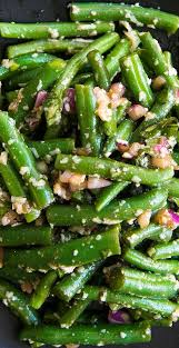 Green Bean Salad With Basil Balsamic And Parmesan Recipe Simplyrecipes Com Recipe Green Beans Green Bean Salads Bean Salad