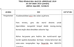 Anugerah ini ditujukan kepada saudari nurul hakimah binti sudin dari 2 majlis mengucapkan terima kasih. Himpunan Teks Pengacaraan Majlis Apresiasi 2019 Guru Teks Pendidikan