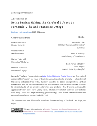 He was appointed 'assistant surgeon'. Pdf Being Brains Making The Cerebral Subject