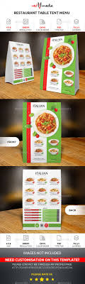Italian Restaurant Table Tent Menu In 2020 Restaurant Tables Italian Restaurant Table Tents