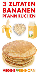 Bananen Haferflocken Pancakes Gesund Nur 3 Zutaten Rezept Pfannkuchen Lecker 3 Zutaten