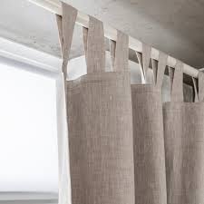 500 x 500 jpeg 30 кб. Linen Tab Top Curtain Panel With Blackout Lining 53 Width Custom 3hlinen Inc