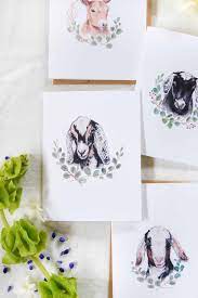 Share your printable card from a smartphone, tablet or desktop, including in an email, on facebook or through your browse all printable greeting cards to make your selection. Free Printable Goat Greeting Cards Boxwood Ave Free Printable Cards Free Printable Gift Tags Easter Printables Free