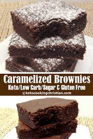 Salted Caramelized Chocolate Brownies Keto Low Carb Gluten Sugar Free These Brownies Are Dark Chocolate Recipes Low Carb Desserts Keto Cookies