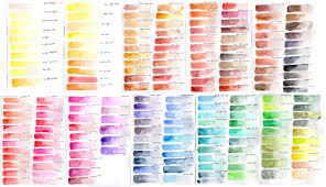 Daniel Smith Watercolor 238 Dot Color Chart Google Search