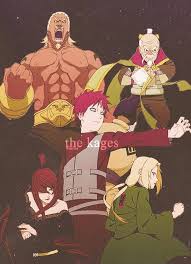 Gaara The Kazekage Mei The Mizukage Tsunade The Hokage A The Raikage Ohnoki The Tsuchikage Kages Naruto Personagem Do Naruto Naruto