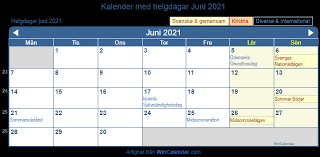 Maybe you would like to learn more about one of these? Kalender For Utskrift Juni 2021