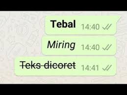 Cara mencoret tulisan pada microsoft word satu garis. Cara Ganti Huruf Di Whatsapp Jadi Tebal Dan Miring Youtube