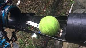 Homemade Pitching Machine Auto Feeder Pitching Machine Baseball Pitching Batting Cage Backyard