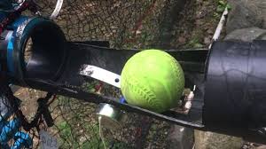 It sets up in less than a minute from a convenient carry bag, and can throw regulation baseballs and softballs to 70 & 50 mph, respectively. Homemade Pitching Machine Auto Feeder Pitching Machine Baseball Pitching Batting Cage Backyard