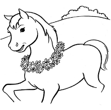 Teach your kid about this grand animal using these 48 free printable coloring pages. Cute Horse Coloring Pages For Kids Drawing With Crayons