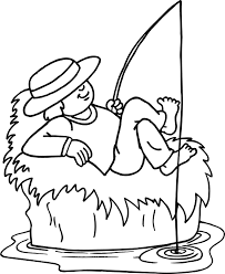 Fishing pole coloring pages download print online free color nimbus. Fishing Pole Coloring Page Coloring Home