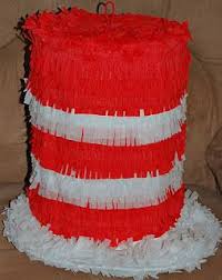 Diy Cat In The Hat Pinata Because My Son Keeps Asking For One And I Am Going To Give It T Dr Seuss Birthday Party Dr Seuss Party Ideas Cat In The