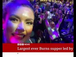 Kerry Burley, President of Sandyford Burns Club talks about Robert Burns  and women BBC News Channel