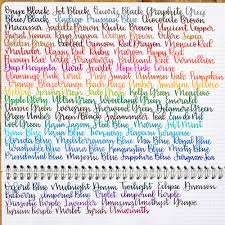 diamine ink chart mountain of ink