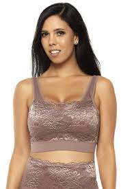 Ladies, breathe a sigh of relief! Seamless Bra With Lace Overlay Intimates And Loungewear Rhonda Shear