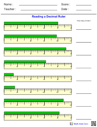 Simply count the number of spaces between graduations or marks contained within a single inch. Measurement Worksheets With Answer Sheet I Teachersherpa